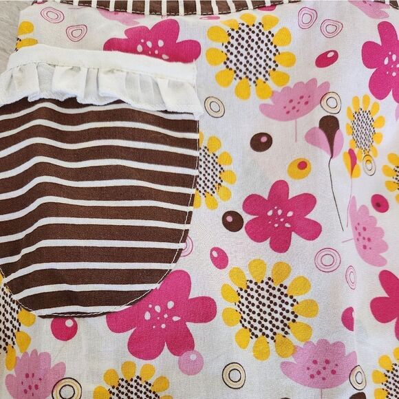 Kaf Home Bloomer Floral Ruffled Apron - Picture 4 of 5
